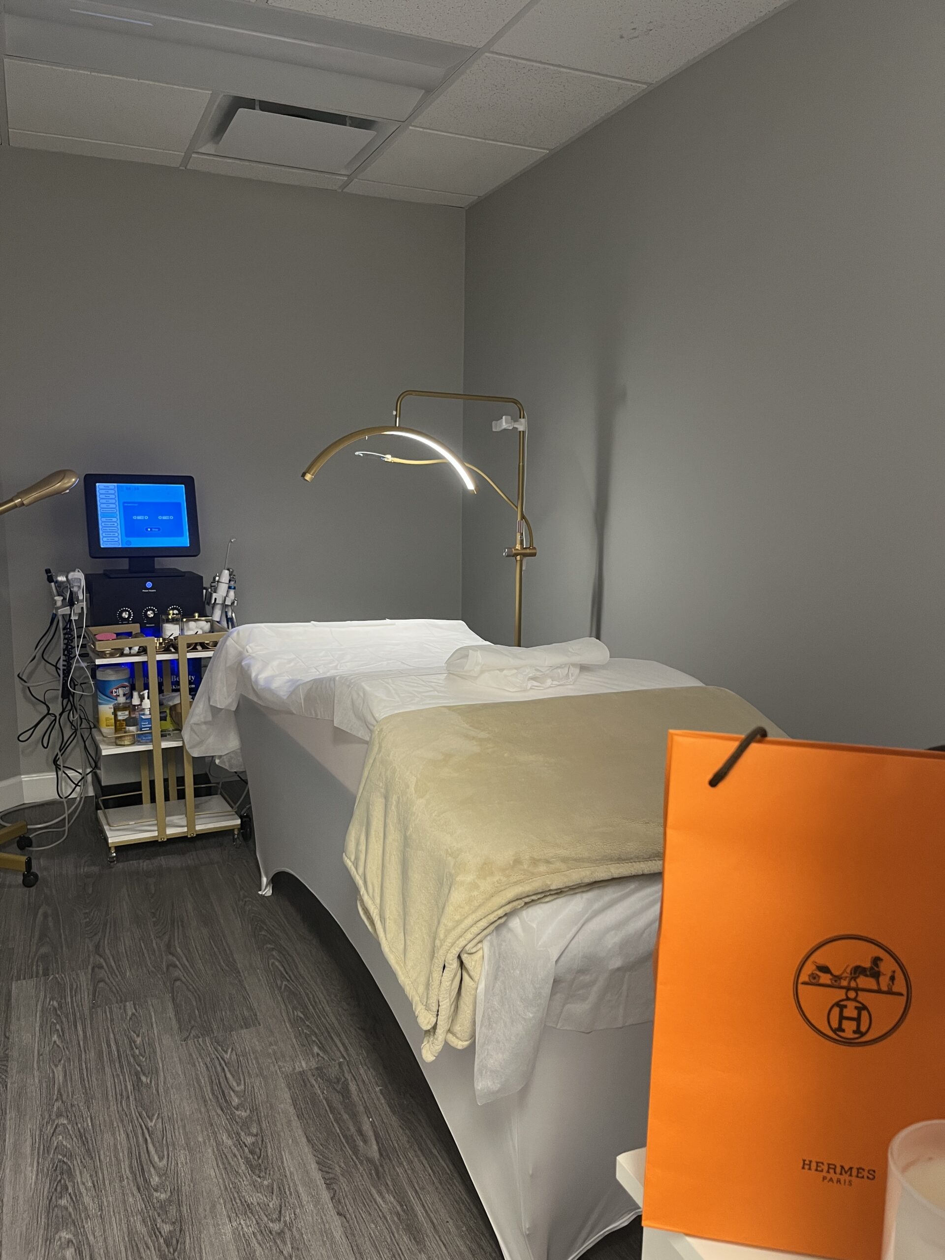 Treatment room at Skin Lab Clinic, medical spa in Midtown East New York