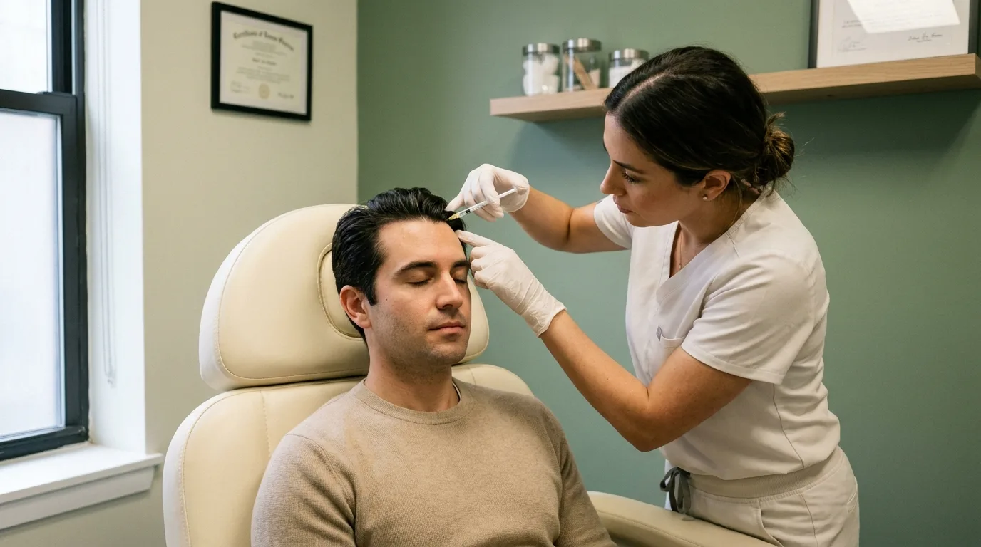 Scalp PRP hair restoration treatment at Skin Lab Clinic in Midtown East NYC
